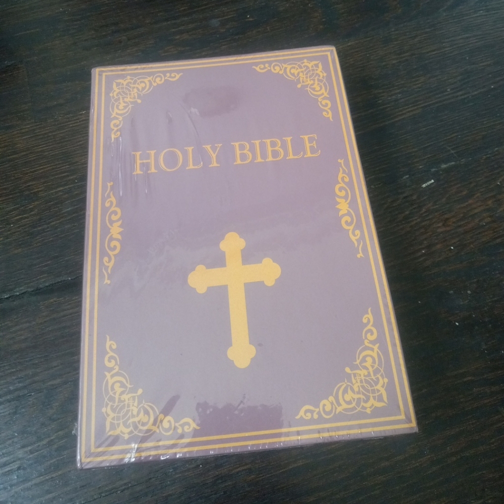 The Holy Bible: King James Version 1611 Edition Red And Yellow Color Brand New..